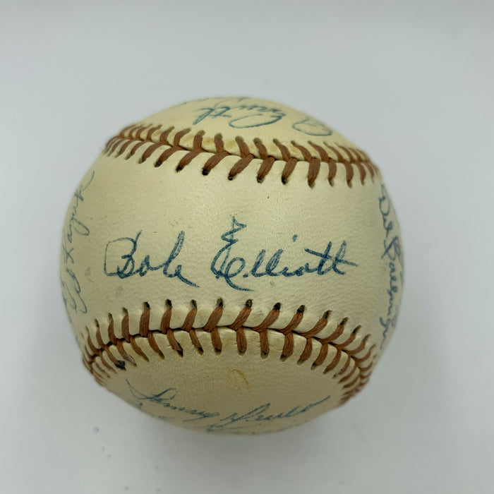 Beautiful 1955 San Diego Padres Team Signed Baseball W/ Ralph Kiner