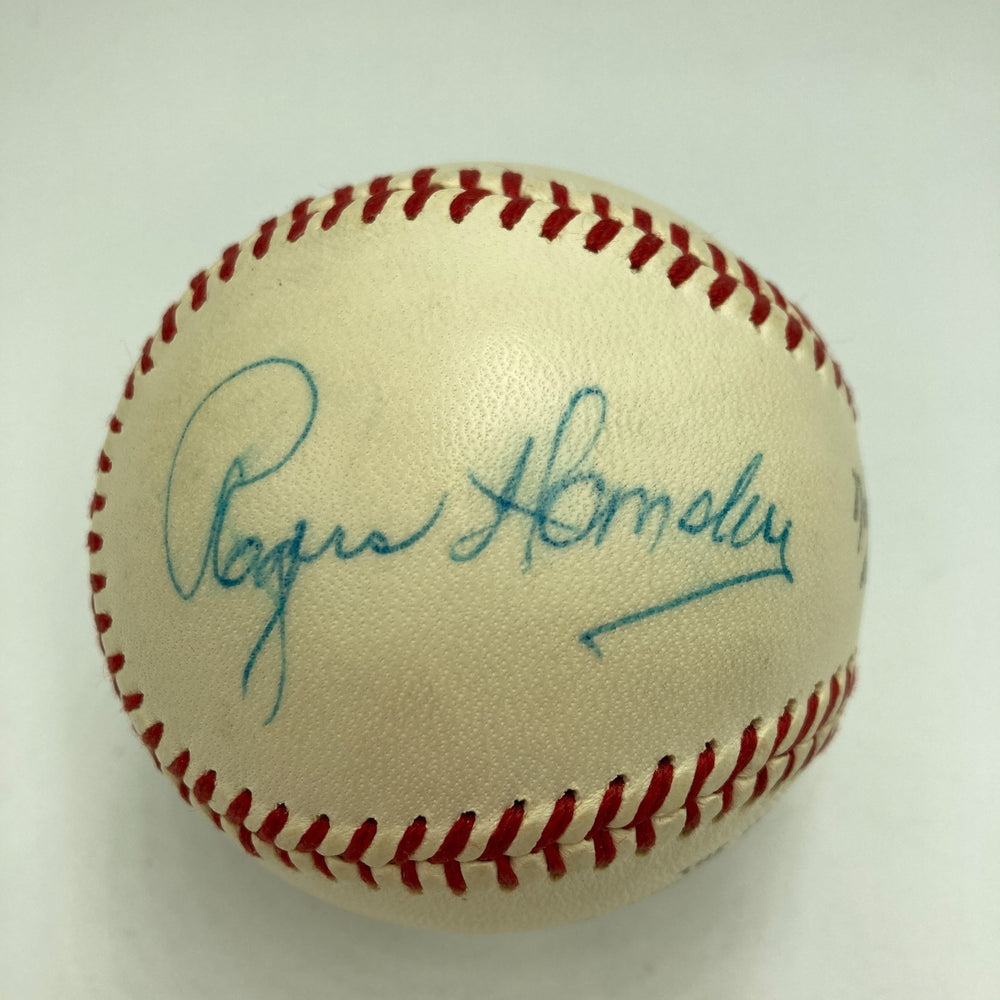 Rogers Hornsby Gil Hodges Casey Stengel Signed National League Baseball Beckett