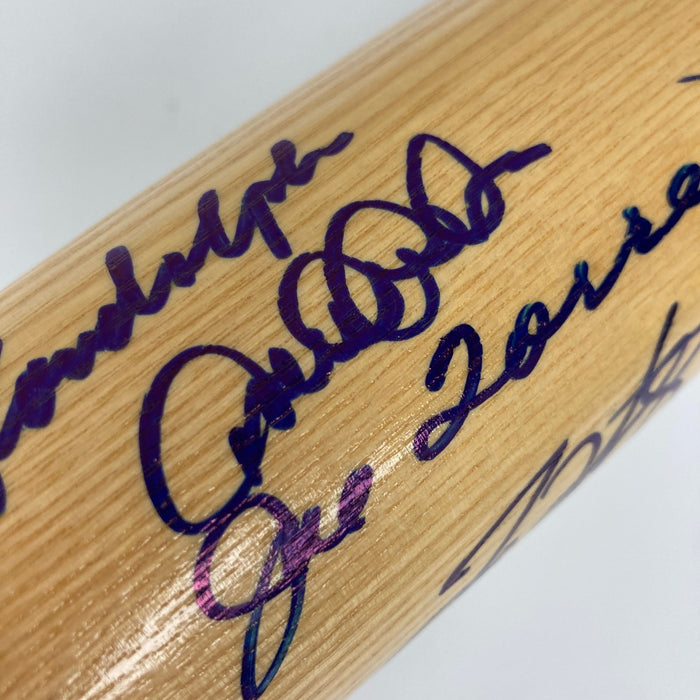 2000 NY Yankees WS Champs Team Signed Bat Derek Jeter Mariano Rivera JSA COA