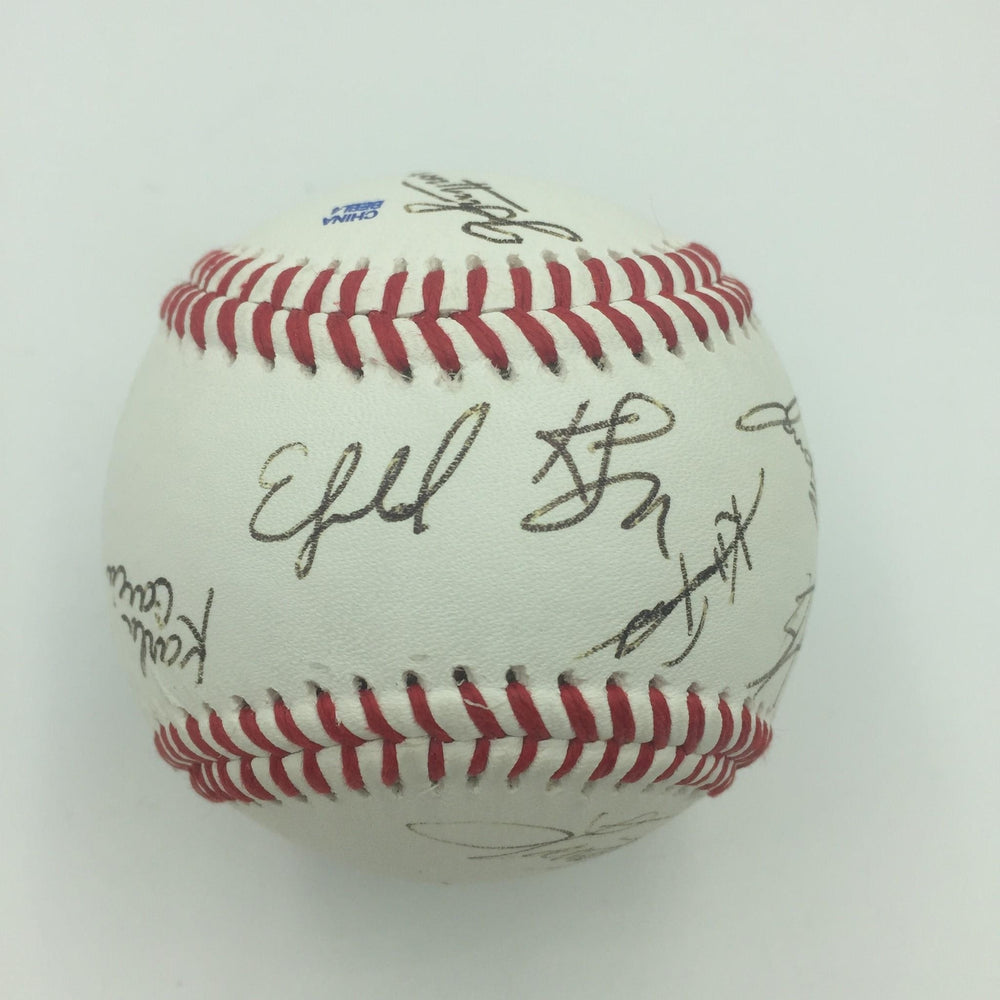 Rare Hamilton Cast Multi Signed Baseball 16 Signatures JSA COA Broadway Show