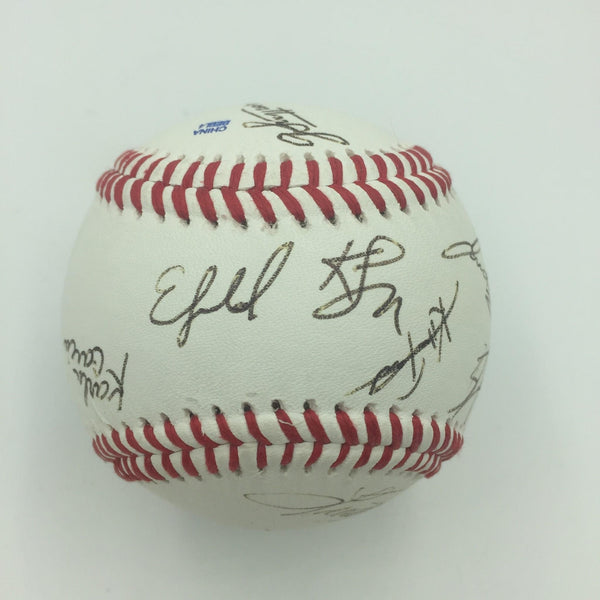 Rare Hamilton Cast Multi Signed Baseball 16 Signatures JSA COA Broadway Show