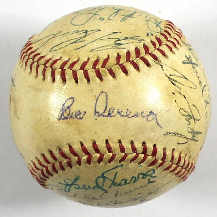 1953 Chicago Cubs Team Signed National League Giles Baseball With JSA COA