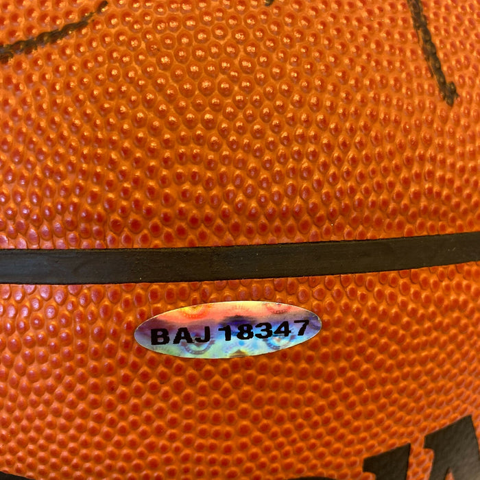 Yao Ming Signed Spalding Official NBA Game Basketball UDA Upper Deck & JSA