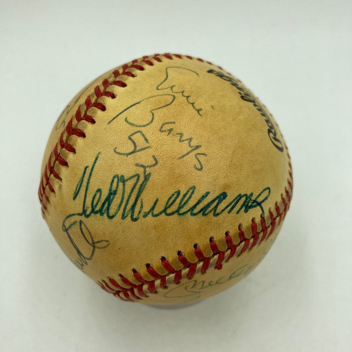 500 Home Run Signed Inscribed Baseball Mickey Mantle Ted Williams PSA 9 MINT