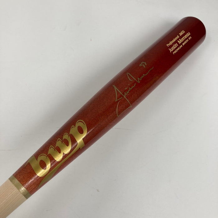 Justin Morneau Signed Game Model Baseball Bat JSA COA