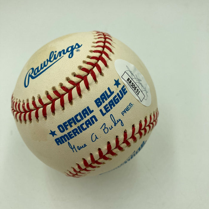 Maurice Gibb Bee Gees Signed American League Baseball With JSA COA