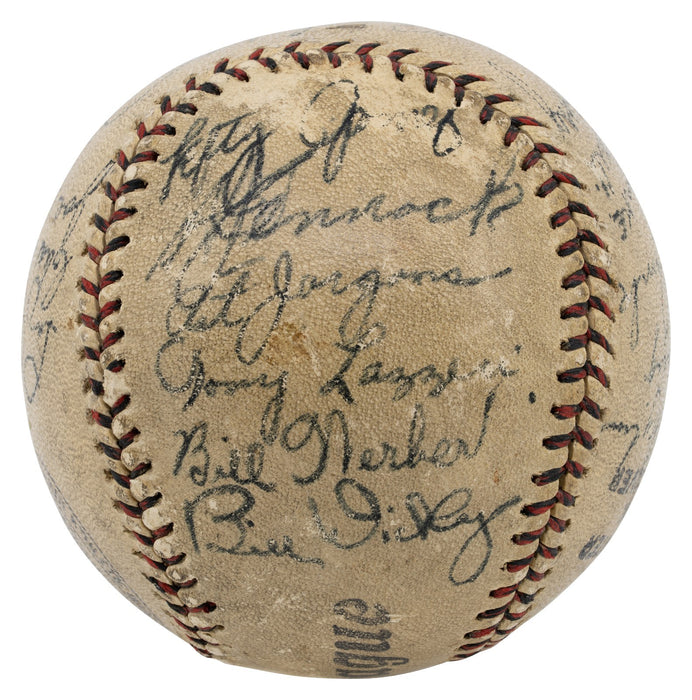 Babe Ruth & Lou Gehrig 1933 New York Yankees Team Signed Baseball JSA COA