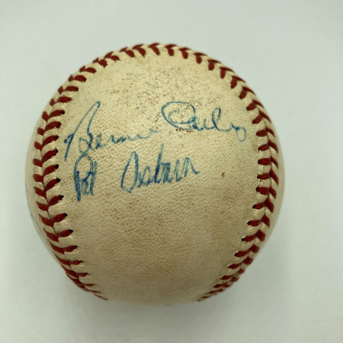 Pete Rose Johnny Bench 1970 Cincinnati Reds Big Red Machine Signed Baseball JSA