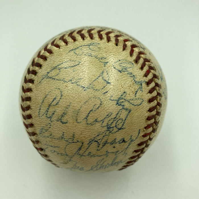 1940 New York Yankees Team Signed AL Baseball Joe Dimaggio & Joe Mccarthy