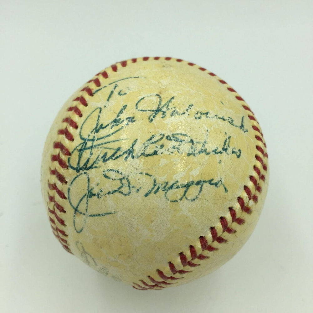 1960 Joe Dimaggio Single Signed American League (Joe Cronin) Baseball PSA DNA