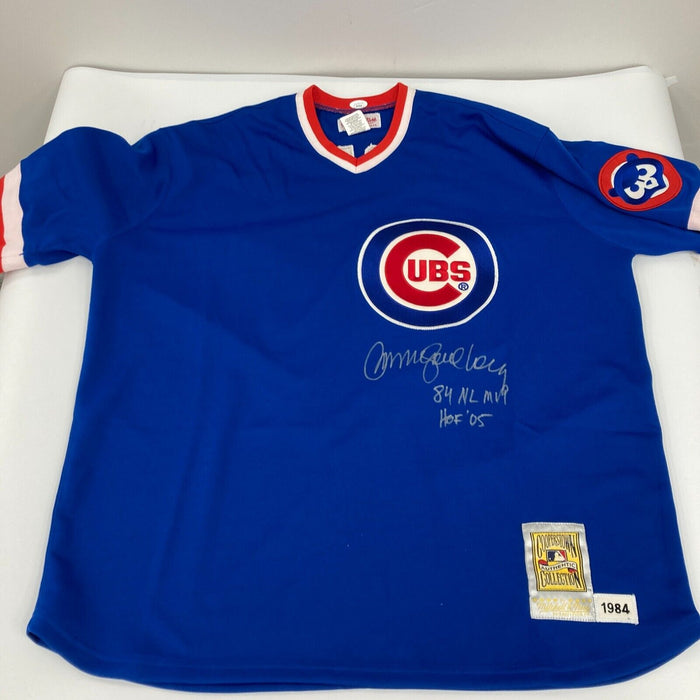 Ryne Sandberg "1984 NL MVP HOF 2005" Signed Chicago Cubs Jersey JSA COA