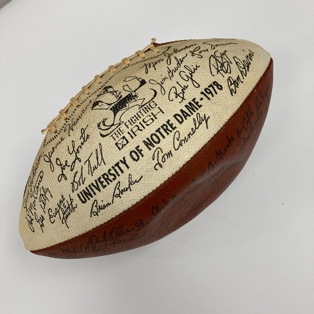 1978 University Of Notre Dame Fighting Irish Facsimile Team Signed Football
