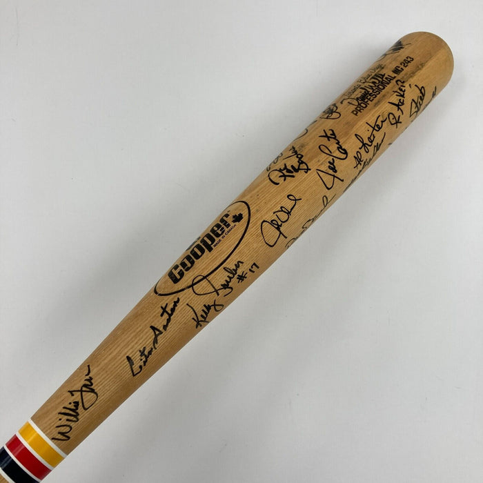 1991 Toronto Blue Jays Team Signed Game Model Baseball Bat PSA DNA & Beckett COA