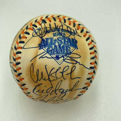 1992 All Star Game Team Signed Baseball Mark Mcgwire Kirby Puckett Cal Ripken Jr