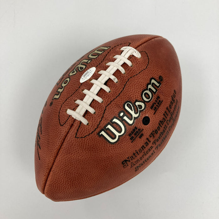 Jerome Bettis & Isaac Bruce Signed NFL Wilson Game Football JSA COA