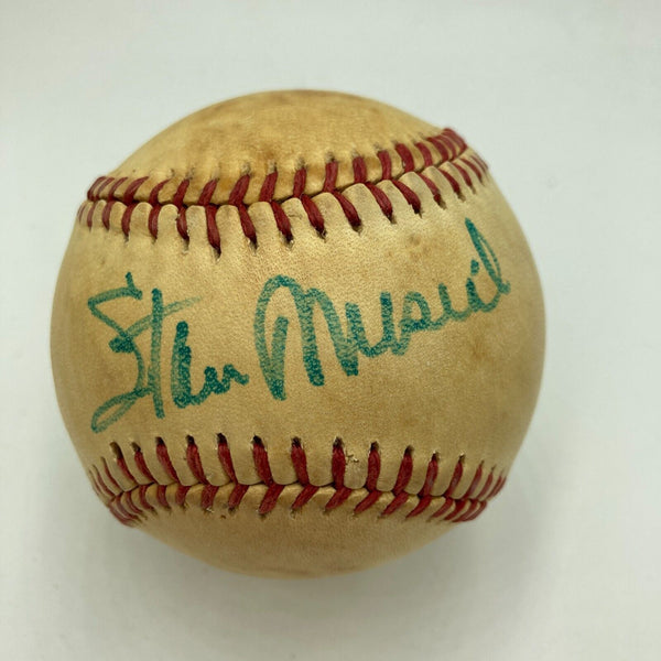 Stan Musial Signed Vintage Official National League Feeney Baseball JSA COA