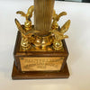 Historic Bill Russell 1954 NCAA MVP Award Basketball Trophy W/ Bill Russell COA