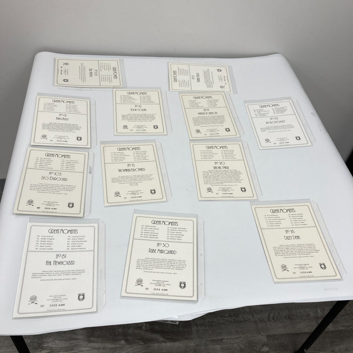 Lot Of (12) Perez Steele Hall Of Fame Great Moments Postcards