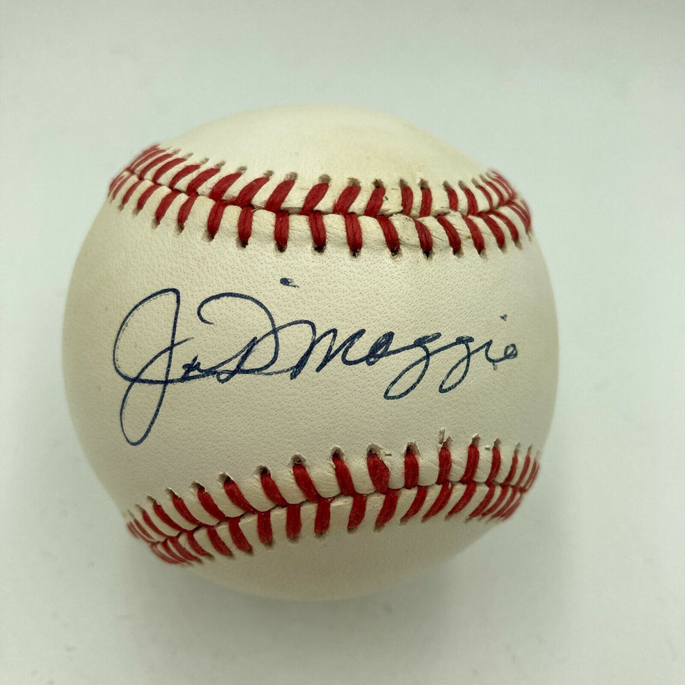 Beautiful Joe Dimaggio Signed Autographed American League Baseball With JSA COA