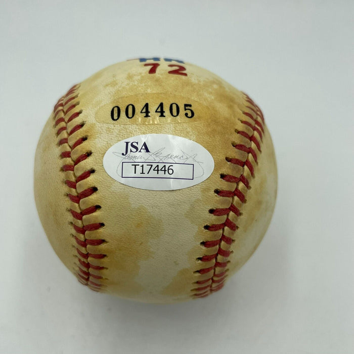 RARE Johnny Lindell Single Signed Baseball 1940's New York Yankees Great JSA COA