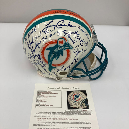 1972 Miami Dolphins Super Bowl Champs Team Signed Authentic Helmet JSA COA