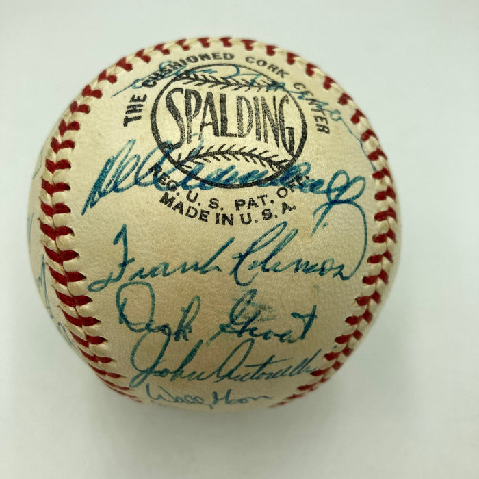 Stunning 1959 All Star Game Team Signed Baseball Hank Aaron Willie Mays JSA COA