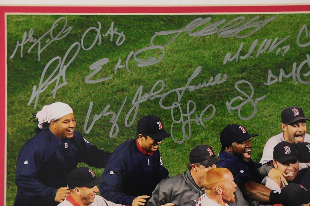 2007 Boston Red Sox Team World Series Champs Signed 16x20 Photo Steiner COA