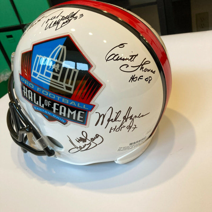 Beautiful Jerome Bettis HOF Multi Signed Full Size Football Helmet 26 Sigs JSA