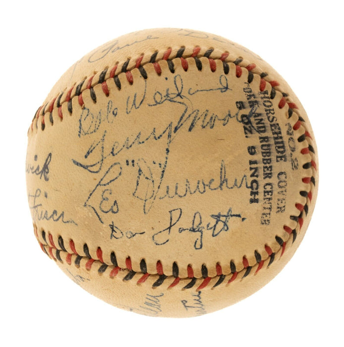 1937 St Louis Cardinals Signed Baseball Dizzy Dean Frank Frisch Jesse Haines PSA