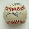 1970's HOF Multi Signed Baseball Freddie Lindstrom Earl Averill Grimes JSA