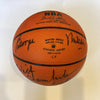 Wilt Chamberlain Bill Russell HOF Legendary Centers Signed Basketball JSA COA