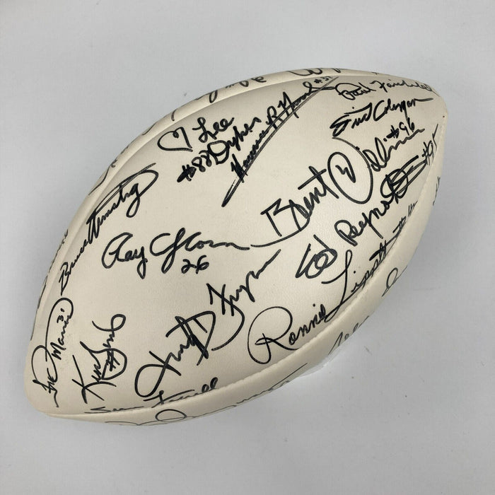 1989 New England Patriots Team Signed Wilson NFL Football