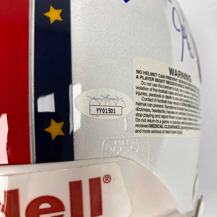 2004 New England Patriots Super Bowl Champs Team Signed Helmet Tom Brady JSA COA