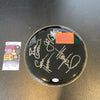 Huey Lewis and The News Signed Autographed Drumhead With JSA COA 4 Signatures