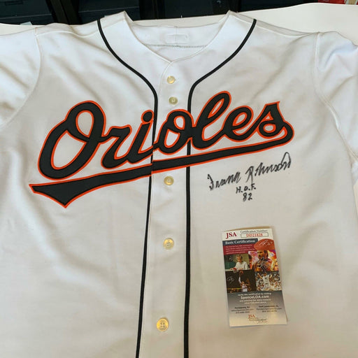 Frank Robinson Hall of Fame 1982 Signed Authentic Baltimore Orioles Jersey JSA