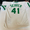 Beautiful Tom Seaver No Hitter Hall Of Fame Signed Heavily Inscribed Jersey JSA