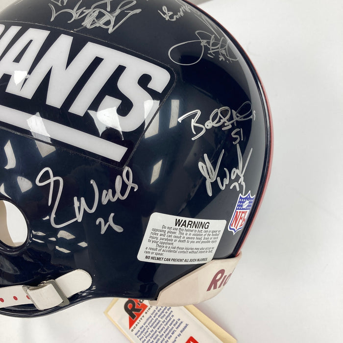 1990 New York Giants Super Bowl Champs Team Signed Full Size Helmet JSA Steiner