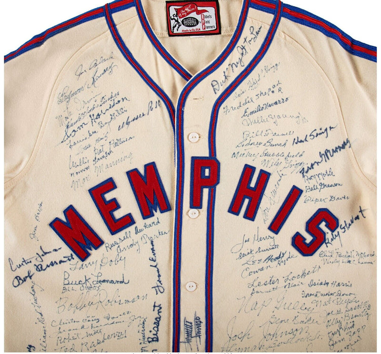 Negro League Legends Signed Jersey With 100+ Autographs Josh Gibson Jr Beckett