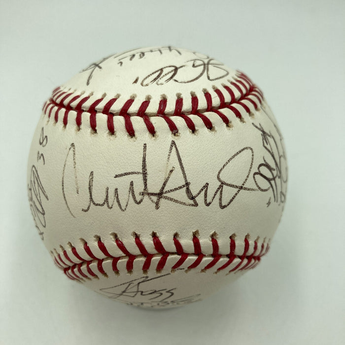 Rare 2007 Colorado Rockies NL Champs Team Signed World Series Baseball JSA COA