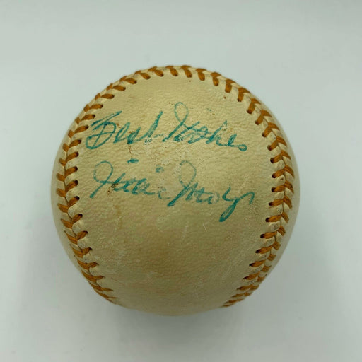 Vintage 1950's Willie Mays Signed Official Minor League Baseball PSA DNA COA