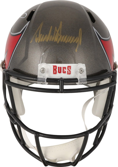 President Donald Trump & Tom Brady Signed Riddell Buccaneers NFL Helmet JSA COA