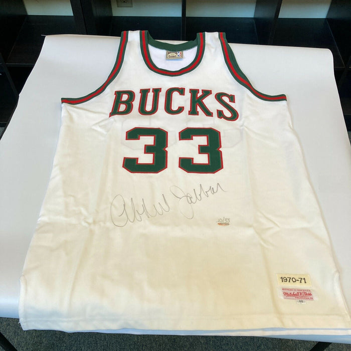 Kareem Abdul-Jabbar Signed Authentic Rookie Milwaukee Bucks Jersey UDA COA 10/33