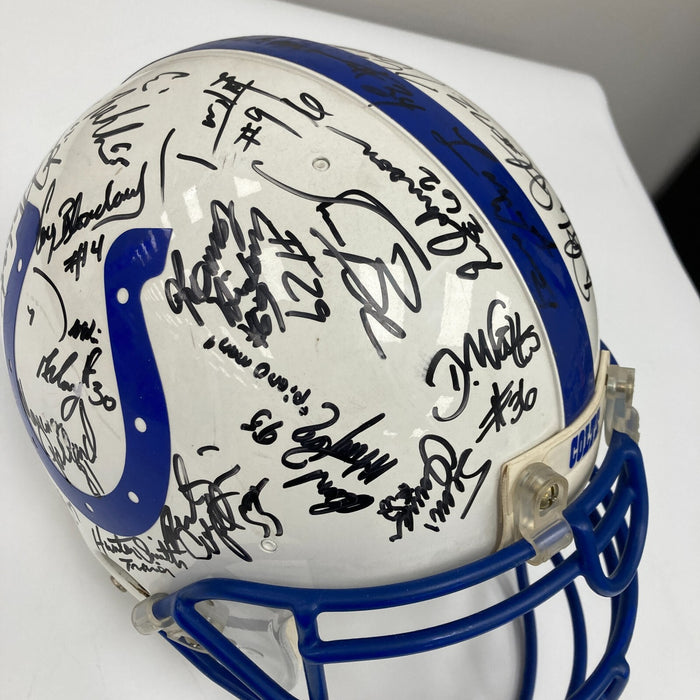 1995 Indianapolis Colts Team Signed Authentic Game Issued Helmet JSA COA