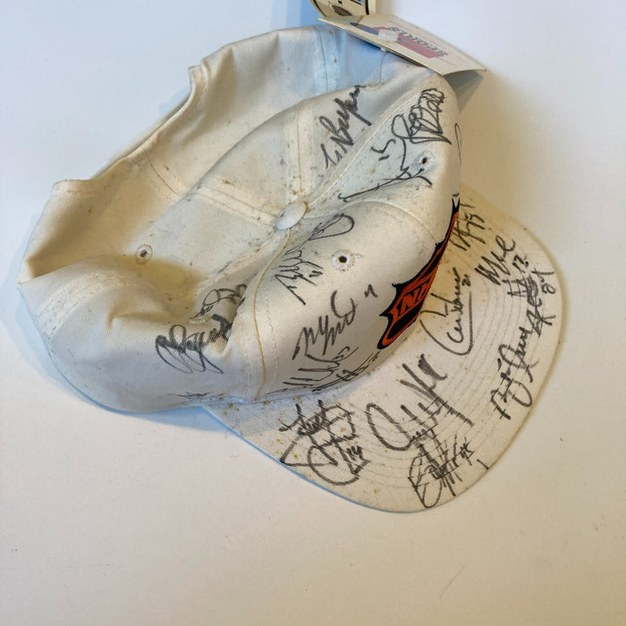 1999-2000 Dallas Stars Pacific Champions Team Signed Hat With NHL COA