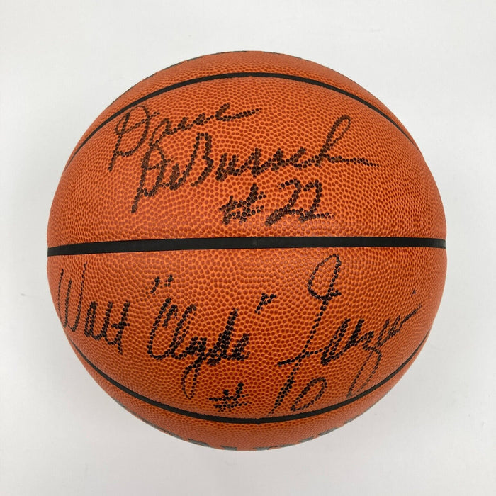 1972-73 New York Knicks NBA Champs Team Signed NBA Game Basketball JSA COA