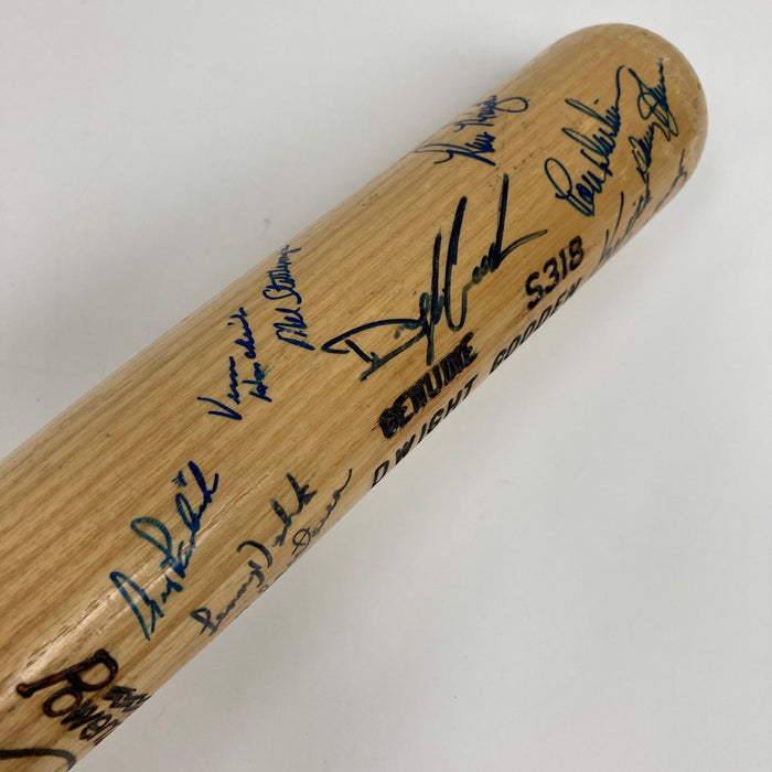 1986 New York Mets W.S. Champs Team Signed Baseball Bat JSA COA
