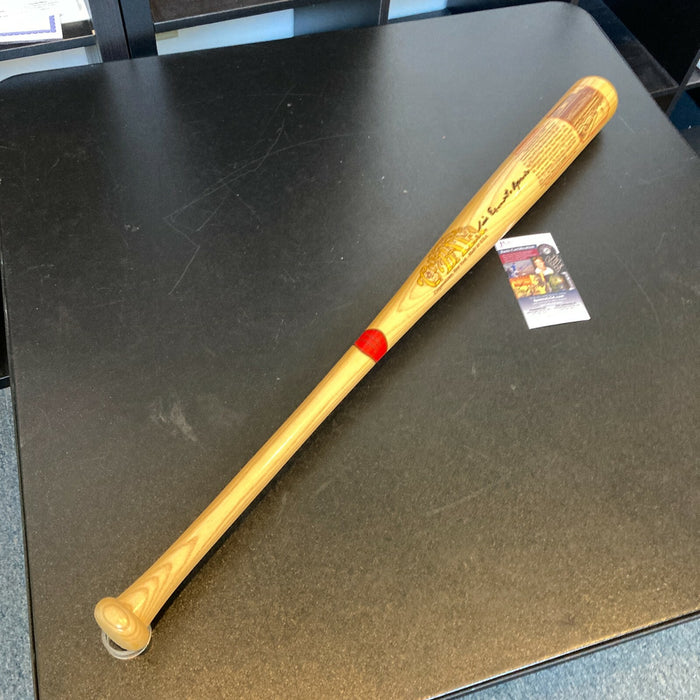 Luis Ernesto Aparicio Montiel Full Name Signed Comiskey Park Bat With JSA COA