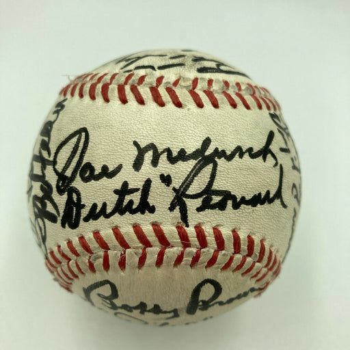 Hall Of Fame Legends Signed Baseball Joe Medwick & Boxing Legend Joe Louis BAS