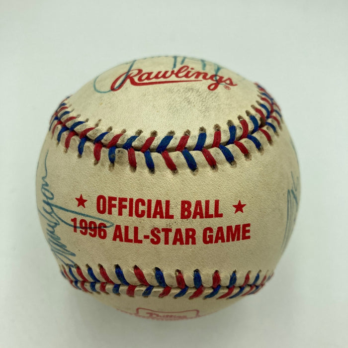 1996 All Star Game Team Signed Baseball Alex Rodriguez Frank Thomas Joe Carter
