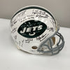 1969 New York Jets Super Bowl Champs Team Signed Authentic Game Helmet Steiner